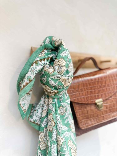 Foulard Delhi Jade 100 cm