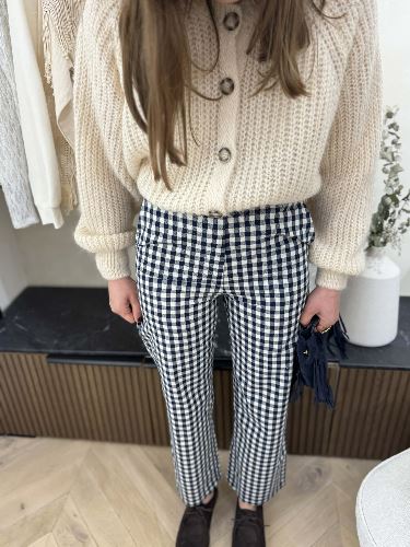 Pantalon vichy - Marine
