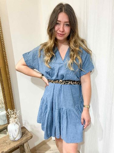 Robe gaze de coton jean