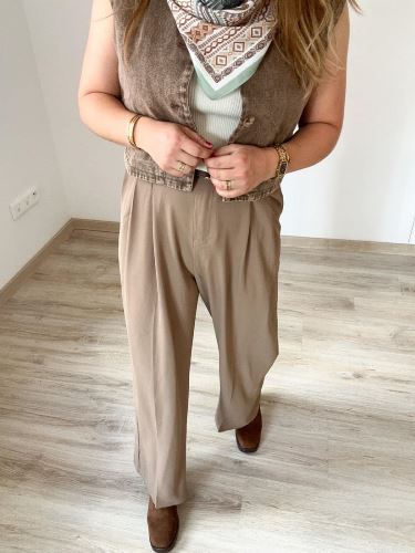 Pantalon habillé fluide - Taupe