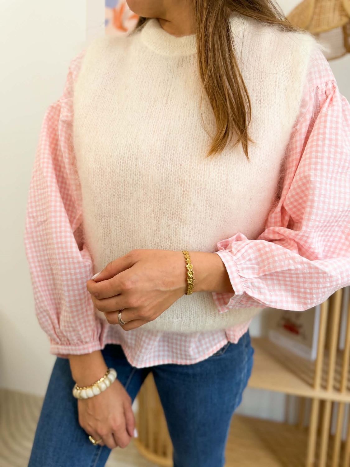 Pull écru - Kid Mohair