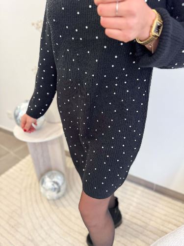 Robe pull à strass