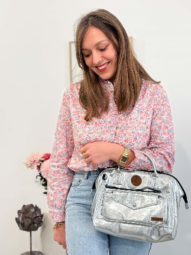 Chemisier style liberty rose