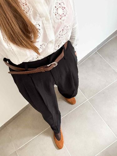 Pantalon fluide habillé - Noir