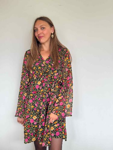 Robe fleurs d automne