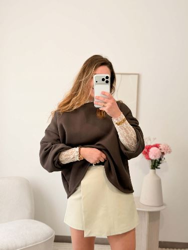 Top dentelle - Ecru