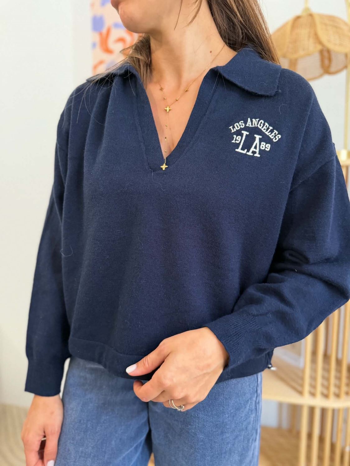 Polo bleu marine