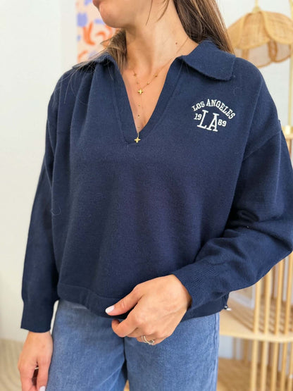 Polo bleu marine