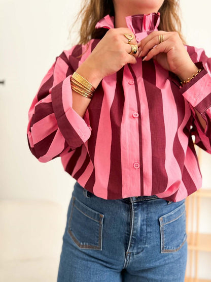 Chemise Victor - Rose bordeau