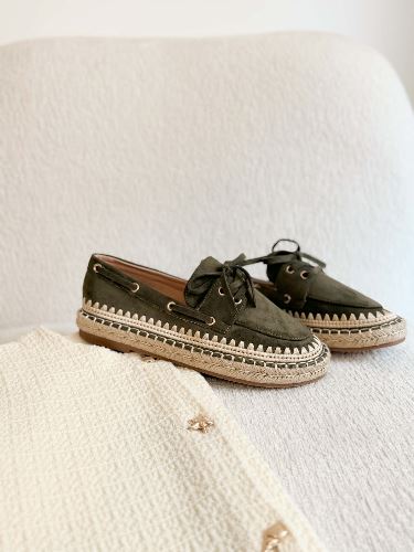 Derbies espadrilles - Kaki