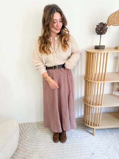 Pull col rond - Beige