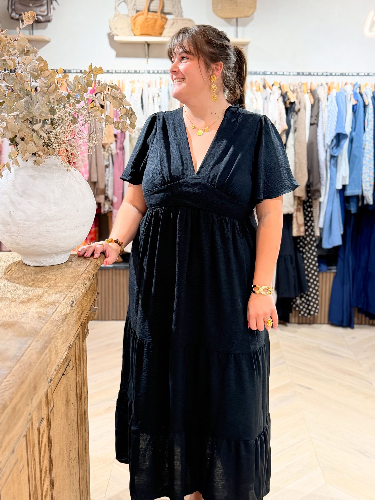Robe longue noire