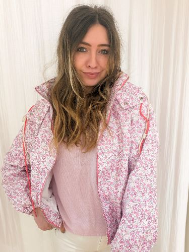 Veste imper fleurie