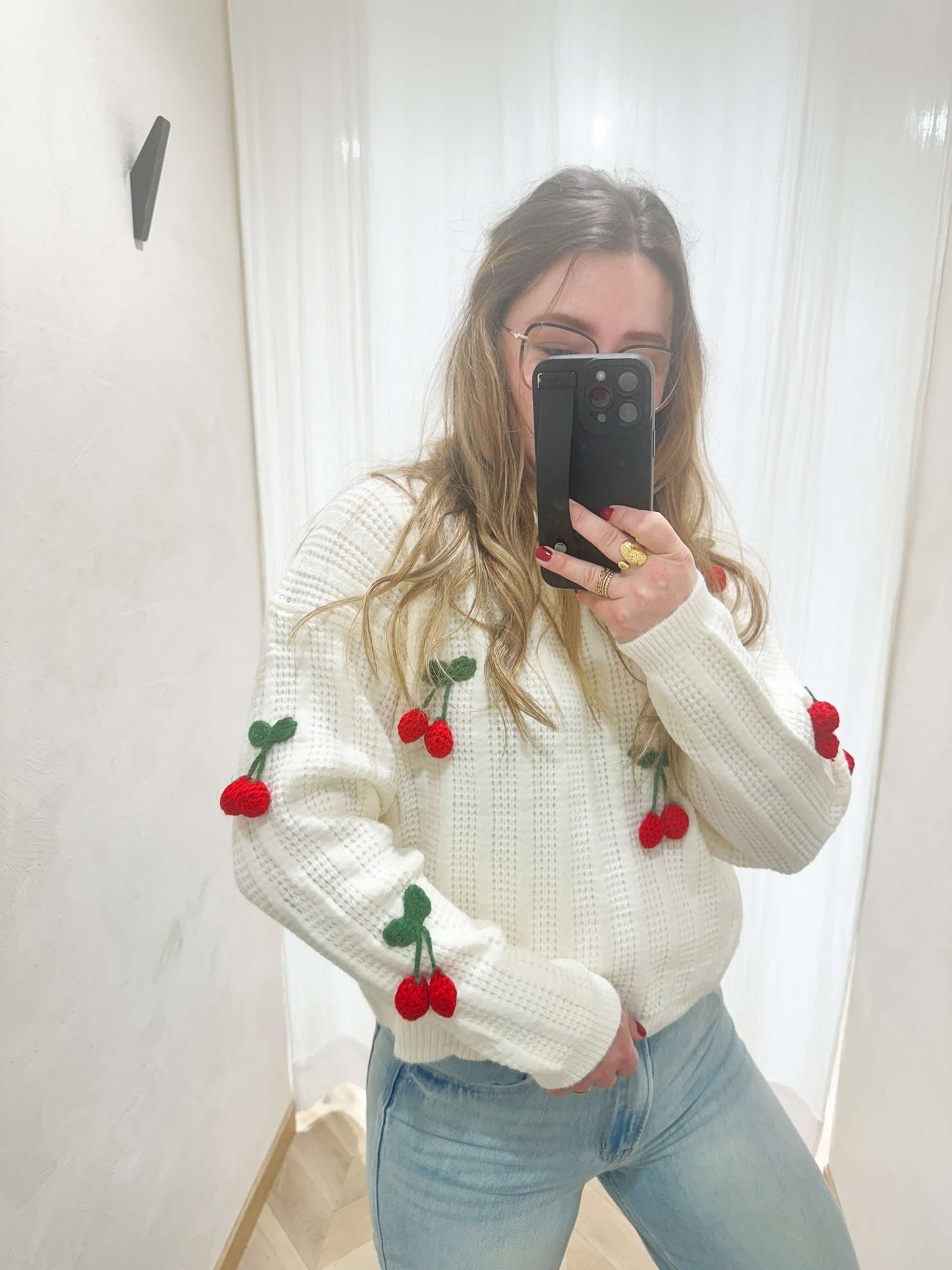 Pull cerise