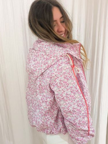 Veste imper fleurie