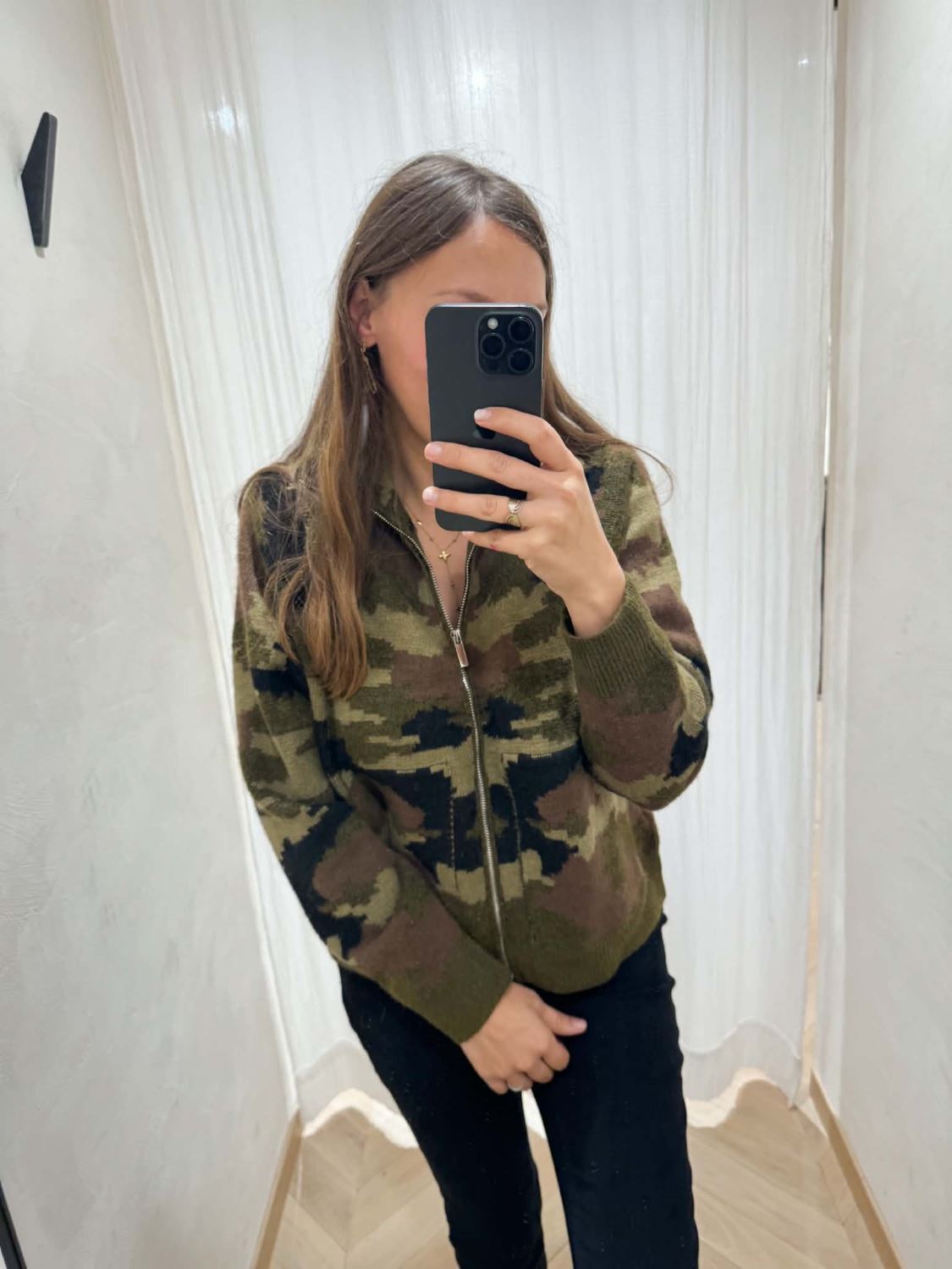 Gilet zip armée