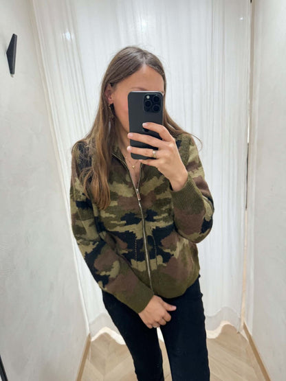 Gilet zip armée