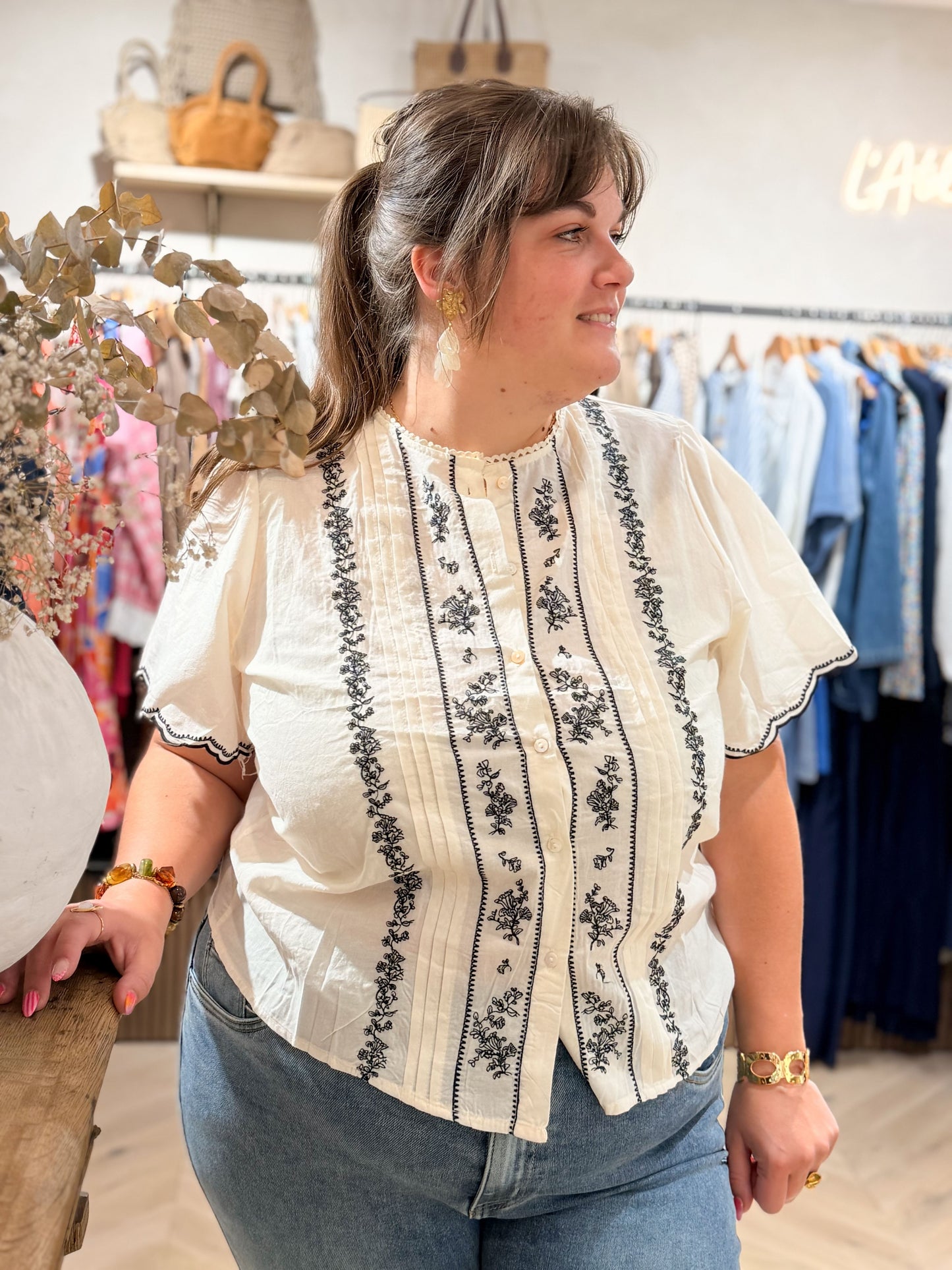 Haut broderie