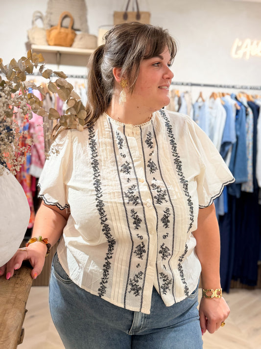 Haut broderie