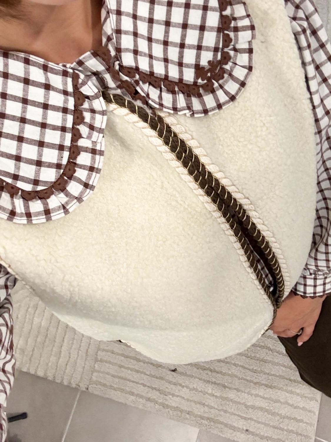 Gilet berger écru