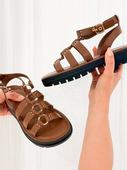 Sandales gladiateur - Marron