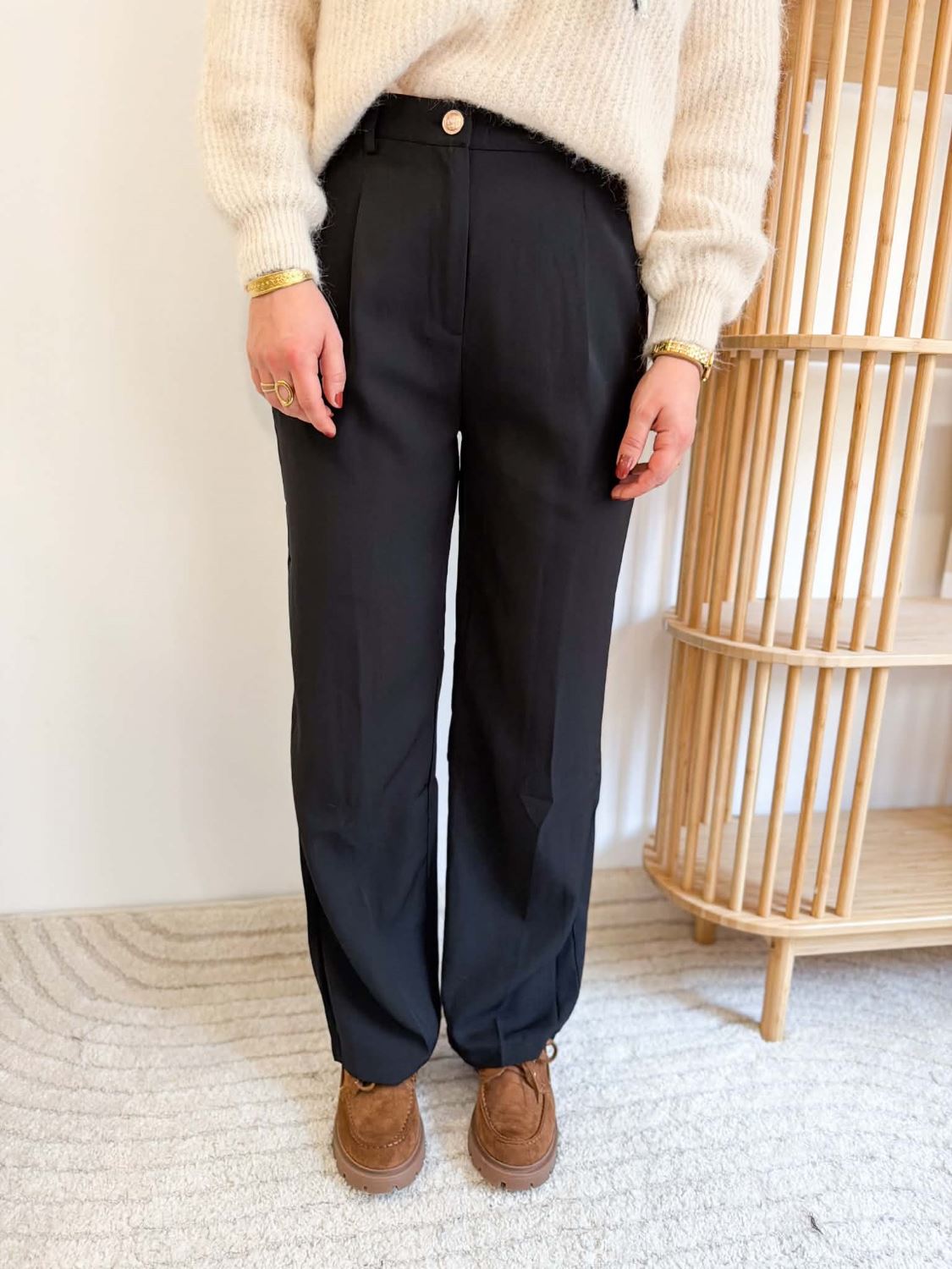 Pantalon fluide noir