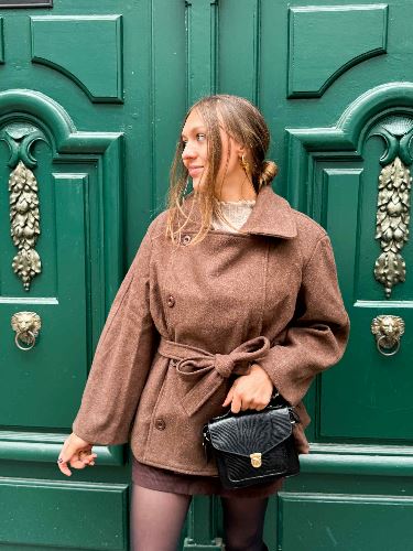 Manteau trench marron