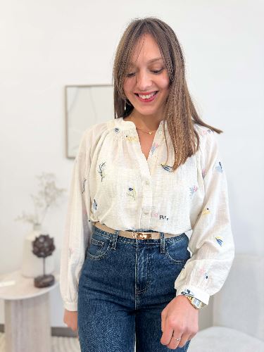 Chemisier broderie