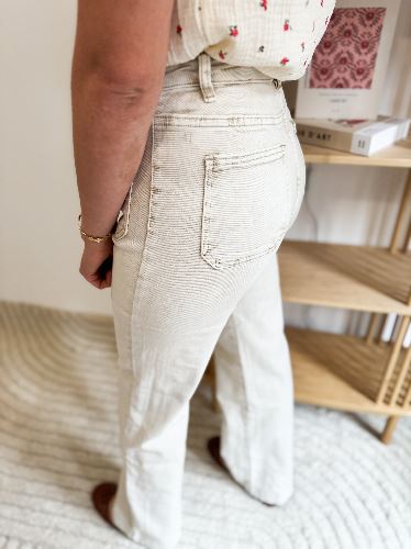 Wide leg beige
