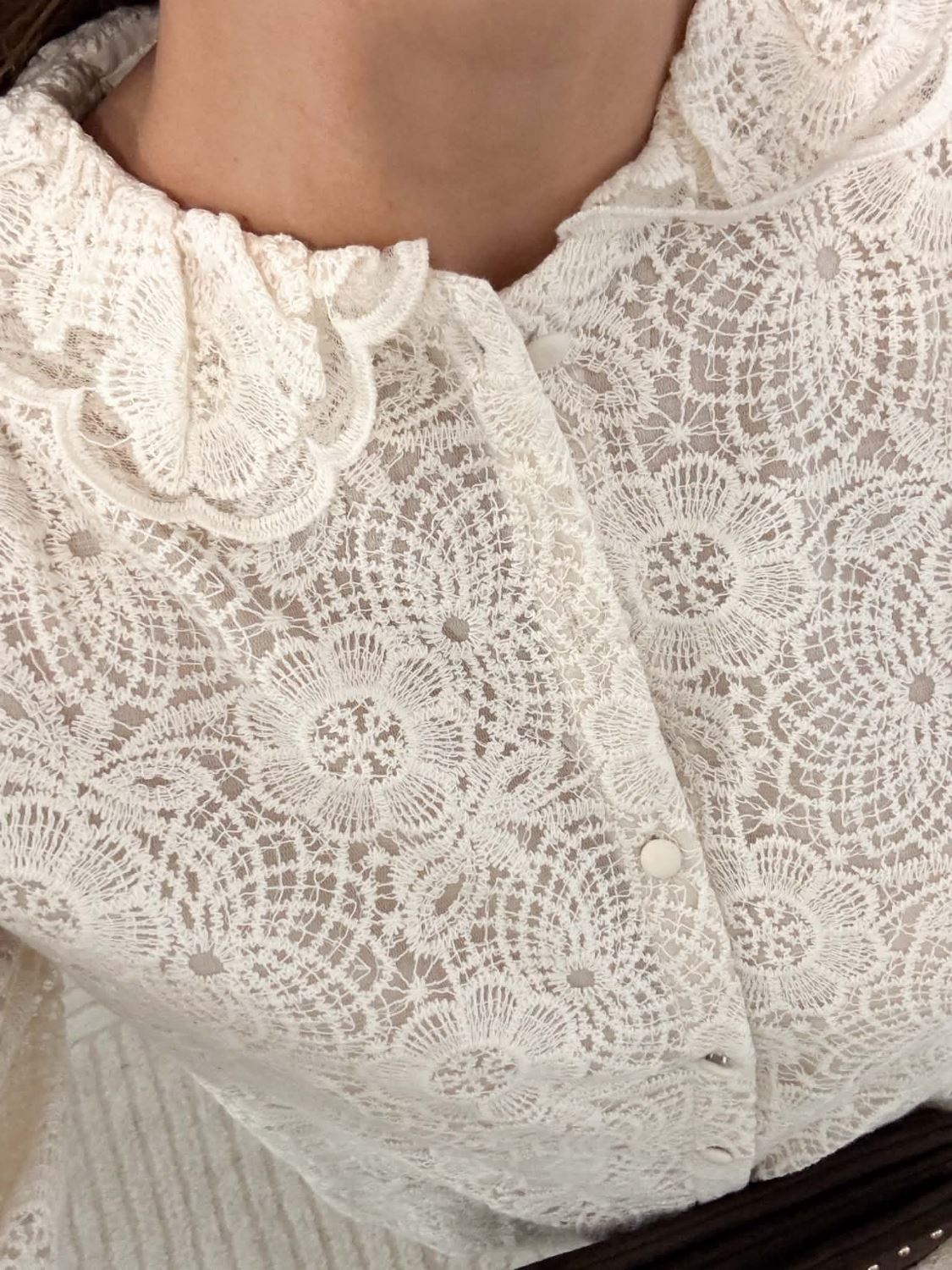 Blouse dentelle agathe
