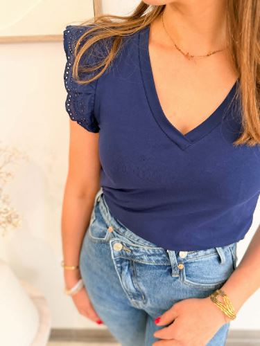 T-shirt bleu marine