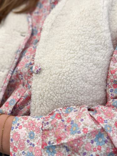 Chemisier style liberty rose