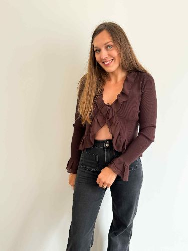 Gilet marron chocolat