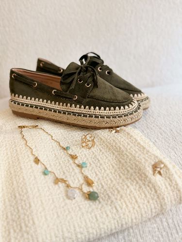 Derbies espadrilles - Kaki