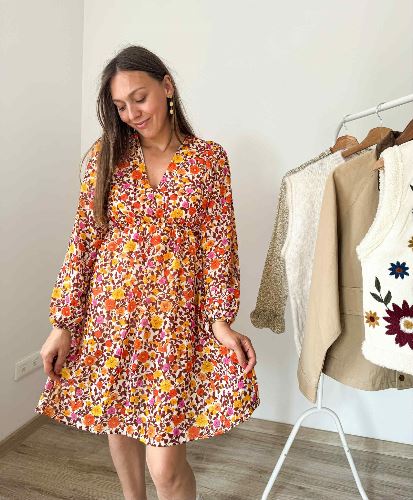 Robe fleurie automne