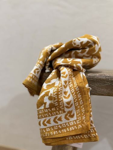 Foulard Mumbaï Safran - 100cm