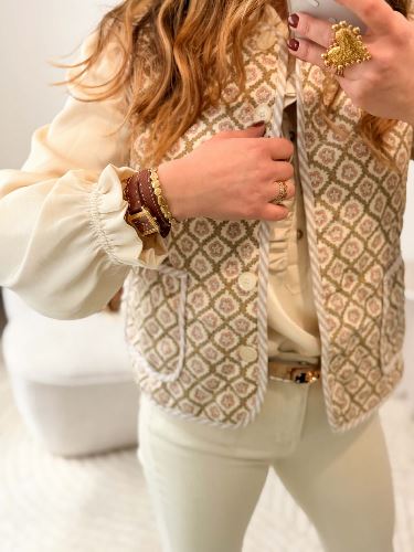Veste sans manche bohème