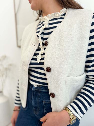 Veste écru réversible