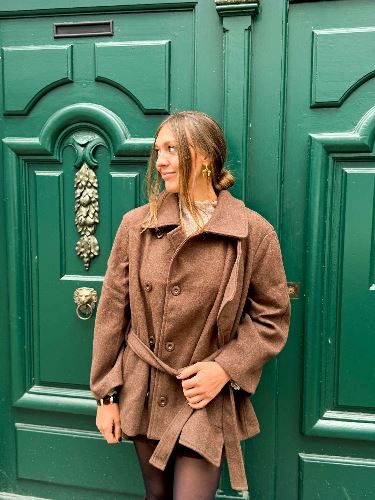 Manteau trench marron