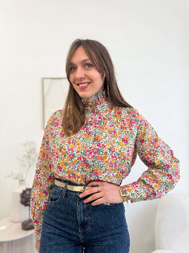 Chemise oversize - Fleuri multicolor