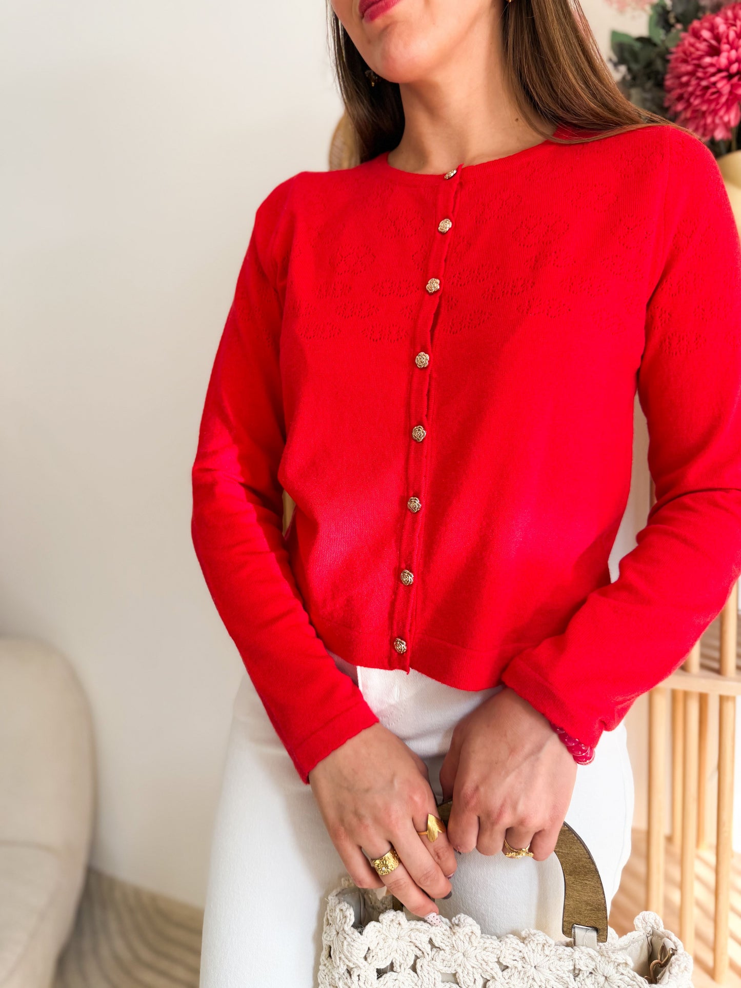 Gilet fin rouge