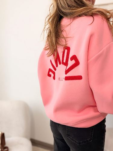 Sweat ICONIC - Rose et rouge