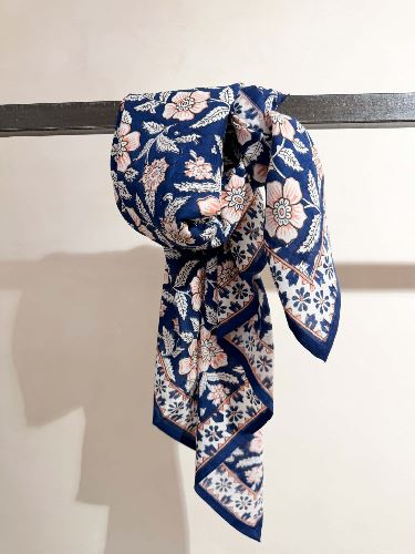 Foulard Dheli Cobalt 100 cm