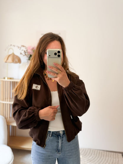 Gilet marron - Peace
