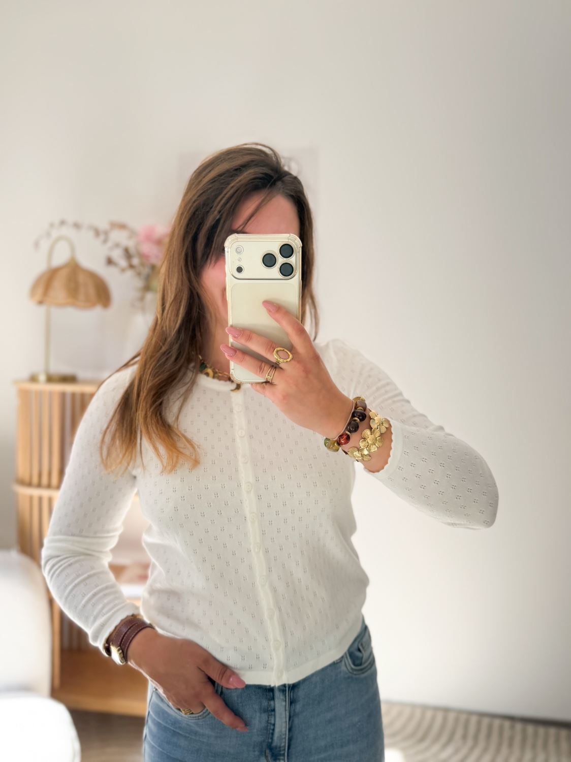 Gilet Ermione blanc