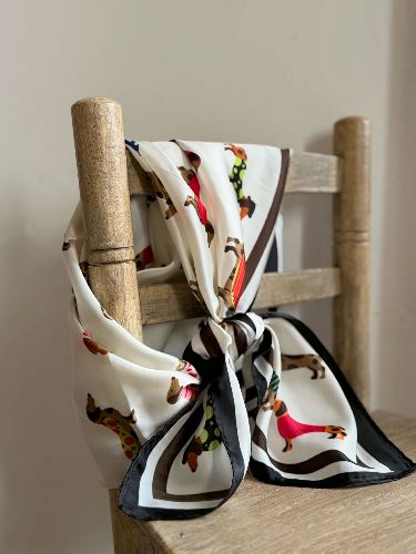 Foulard carré Teckel