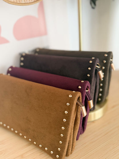 Sac marc clouté bordeau