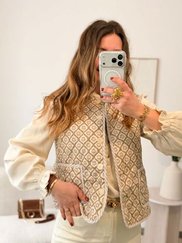 Veste sans manche bohème