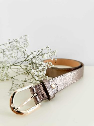 Ceinture cuir cuivre