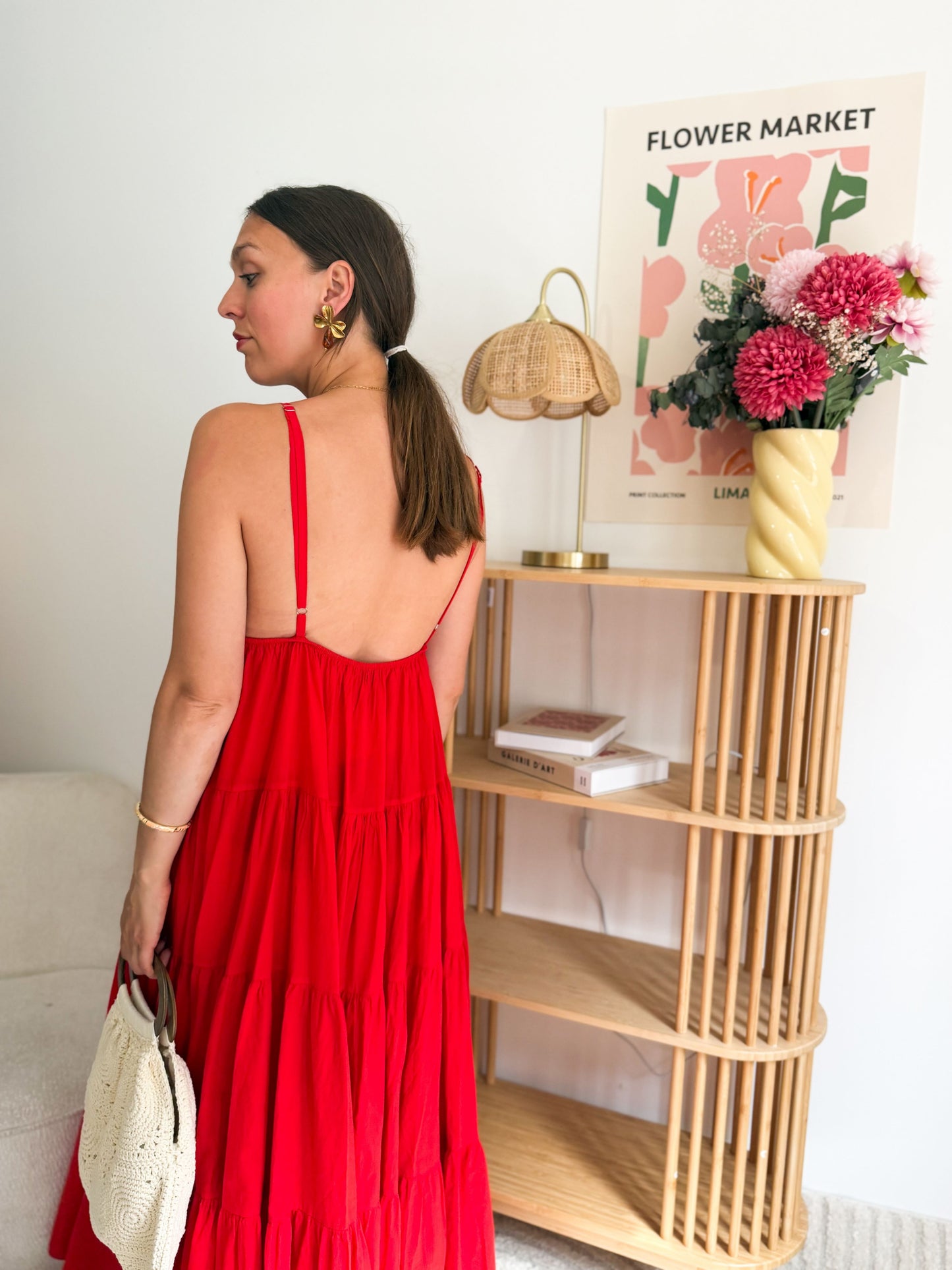 Robe longue soleil rouge